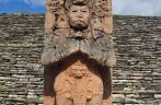Totem maya em toniná, em Ocosingo - Chiapas, no sul do México